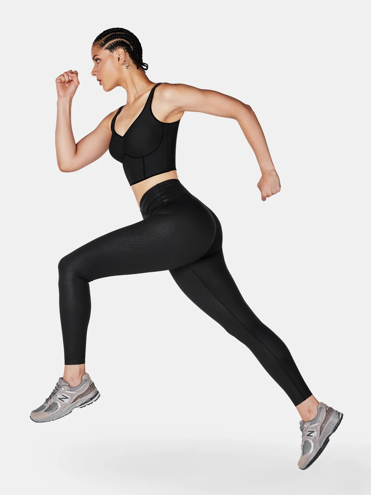 Body Sculpt Faux Leather Leggings (Reversible Wear) - Image 10