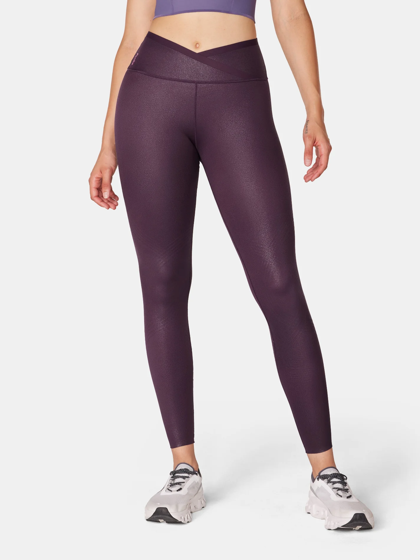 Body Sculpt Faux Leather Leggings (Reversible Wear) - Image 45