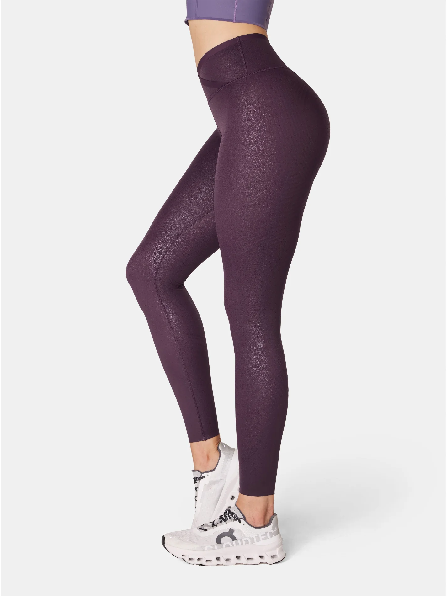 Body Sculpt Faux Leather Leggings (Reversible Wear) - Image 46