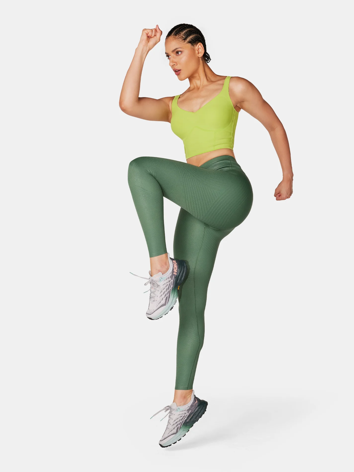 Body Sculpt Faux Leather Leggings (Reversible Wear) - Image 62