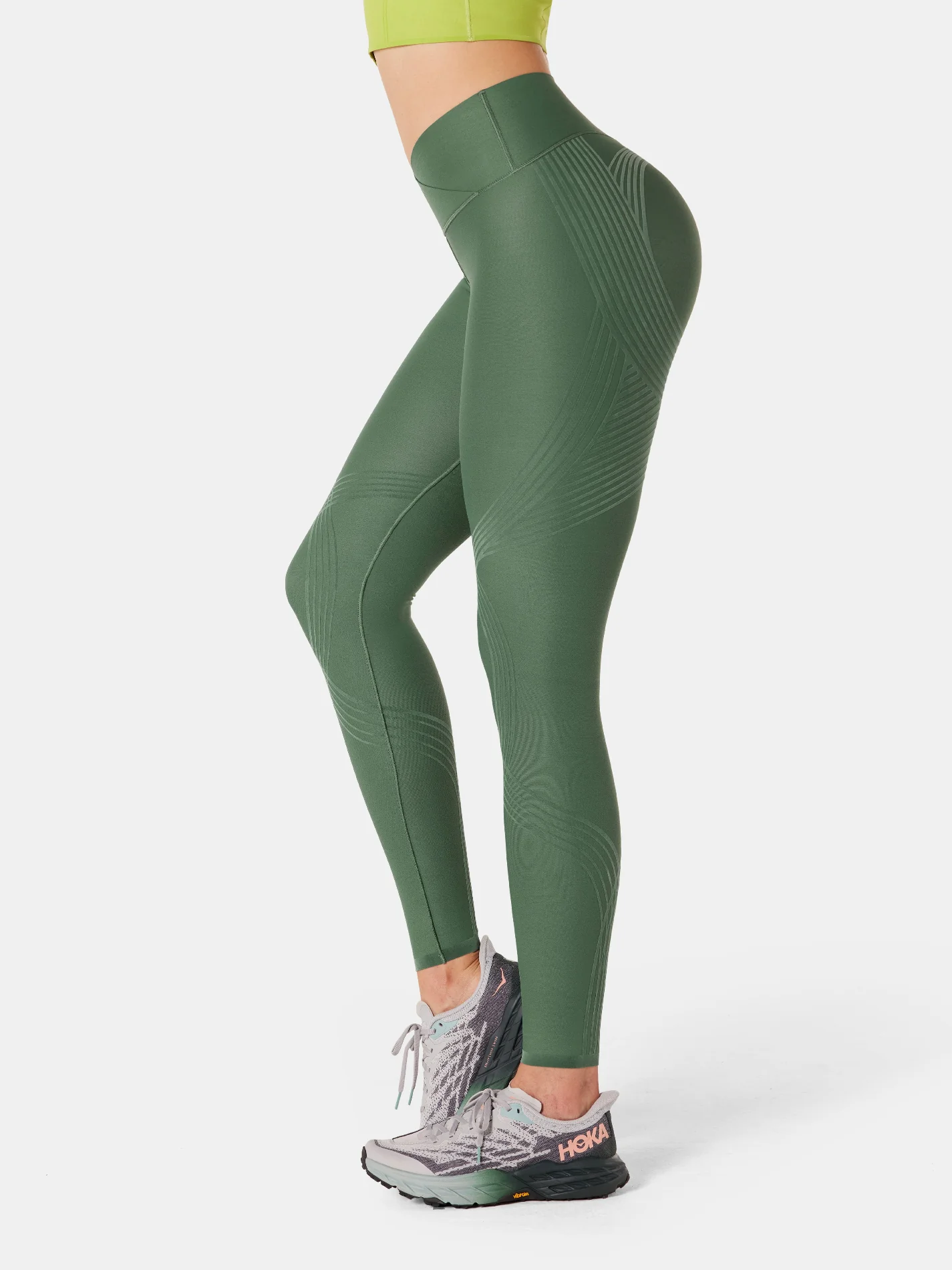 Body Sculpt Faux Leather Leggings (Reversible Wear) - Image 64