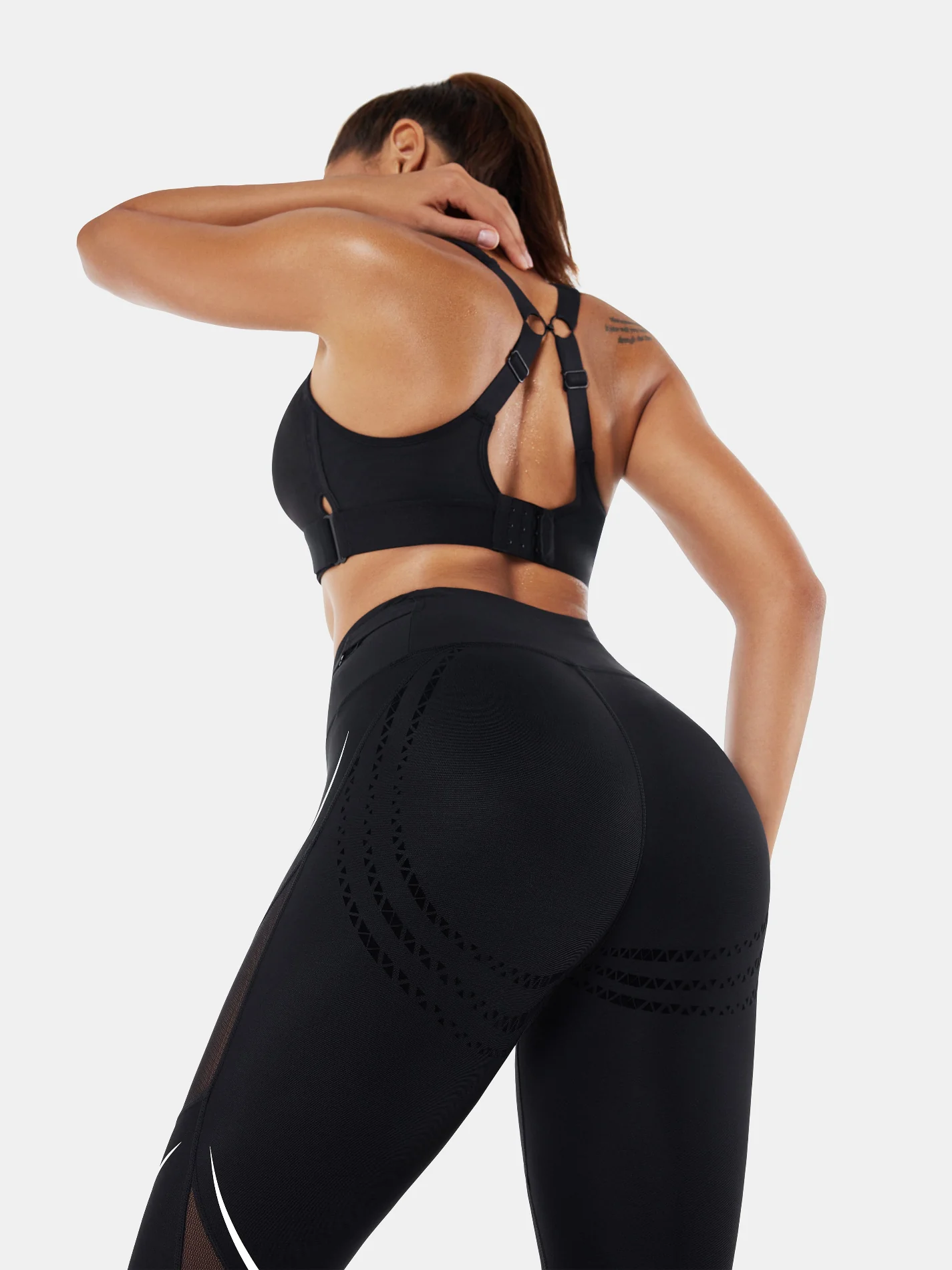 Body Sculpt Mesh Leggings - Image 7