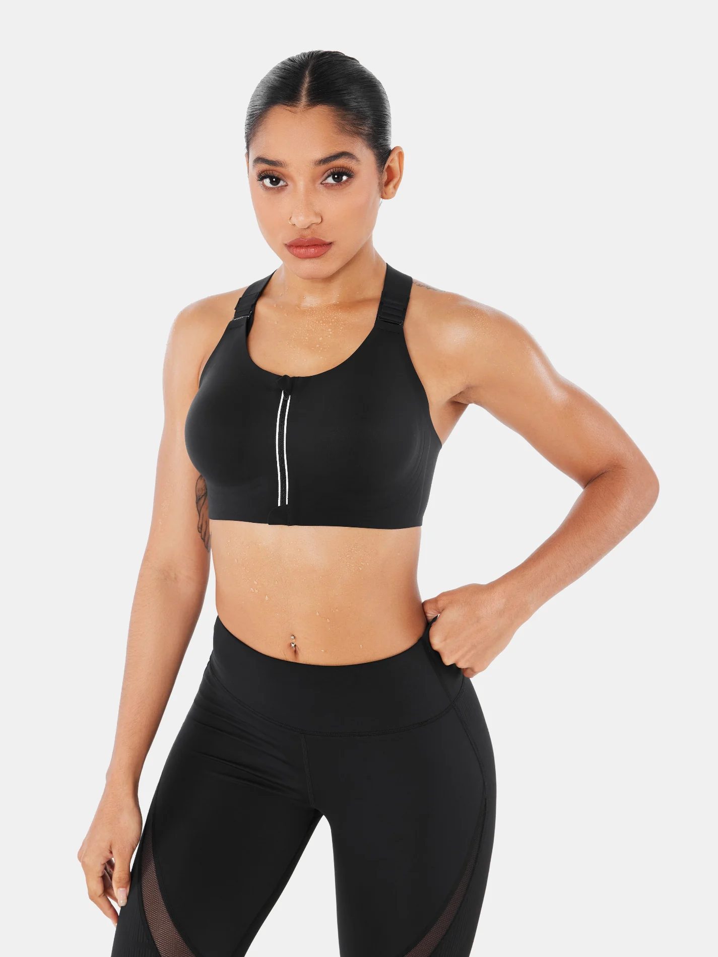SpeedDry™ Front Zip Sports Bra - Image 6